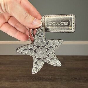 Coach Metallic Hangtag and Starfish Charm